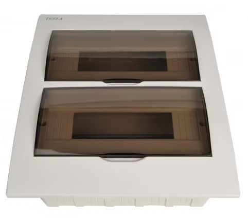 24 Pole Recessed mount distribution board switchboard load centre with earth neutral links TESPDBL24R