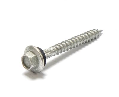 Hex Head Needle Point Roofing Screw 12g x 50mm with washer Galvanised pack of 100 pcs
