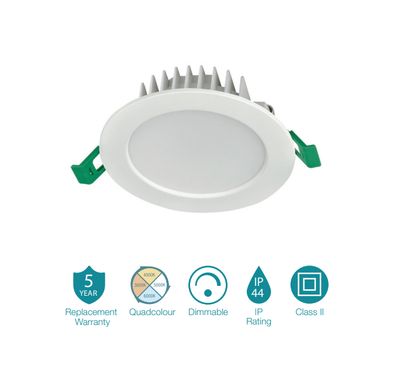 Blitz 13W Downlight White Flat Face CCT Tri-Color Dimmable TLBD34510WD