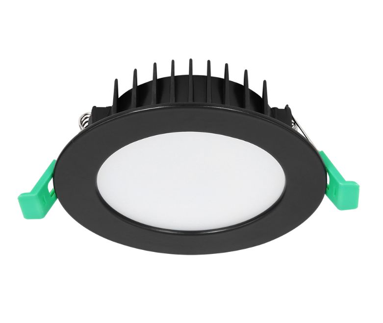 Blitz 13W Downlight Black Flat Face CCT Quad-Colour Dimmable TLBD34510MD