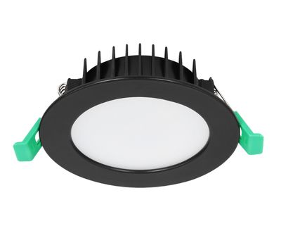 Blitz 13W Downlight Black Flat Face CCT Quad-Colour Dimmable TLBD34510MD