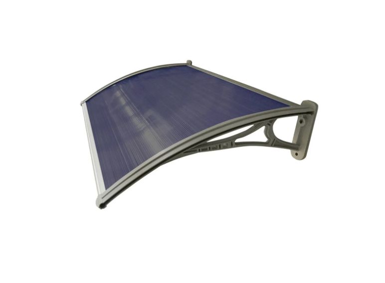 Atlanta Tinted Fluted Canopy With Plastic Bracket 1200 x 700mm Altamonte ALT7211