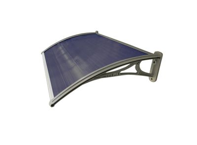 Atlanta Tinted Fluted Canopy With Plastic Bracket 1200 x 700mm Altamonte ALT7211