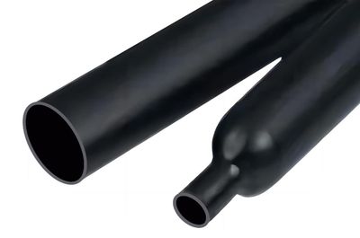 Double Glue Lined Medium HEAT SHRINK Wall Tubing Length 7MM - 3MM BLACK 7BK