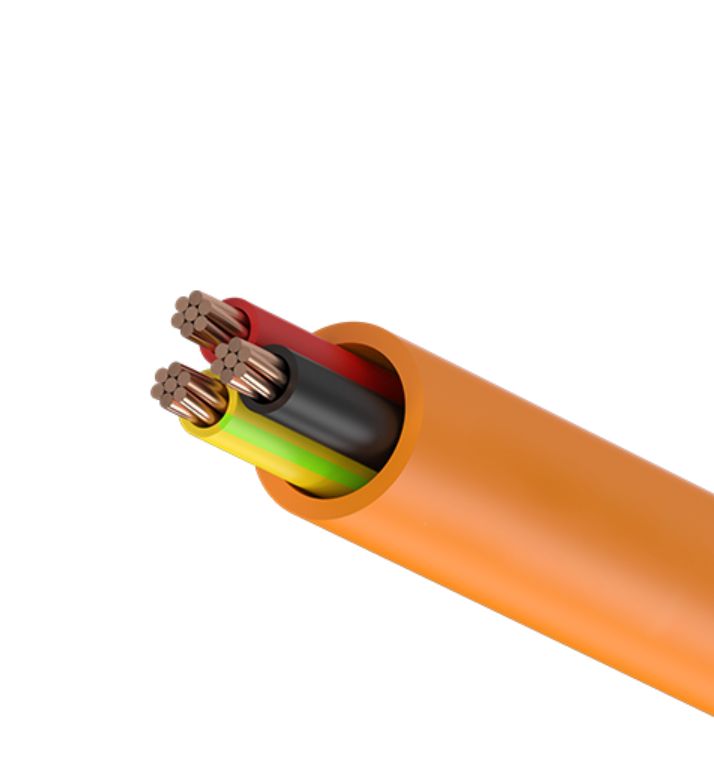 10mm 2 Core + Earth Orange Circular XLPE Cable per meter OC102CE