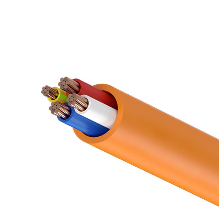 1.5mm 3 Core + Earth Orange Circular Cable per meter OC1.53CE