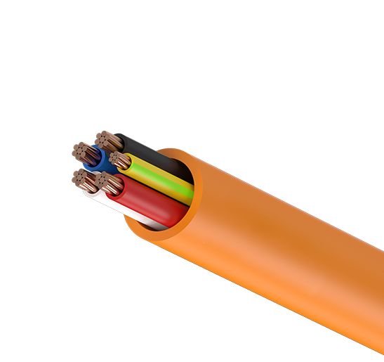 25mm 4 Core + Earth Orange Circular XLPE Cable per meter OC254CE