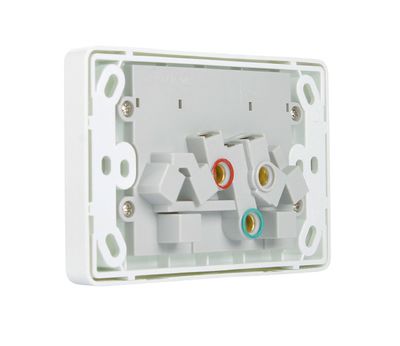 NLS Double GPO Power point 10A White 30500NLS