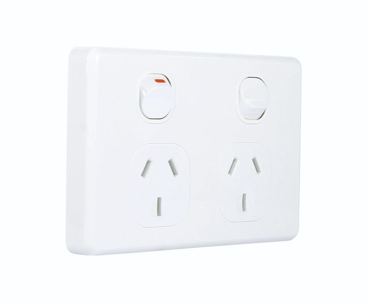 NLS Double GPO Power point 10A White 30500NLS