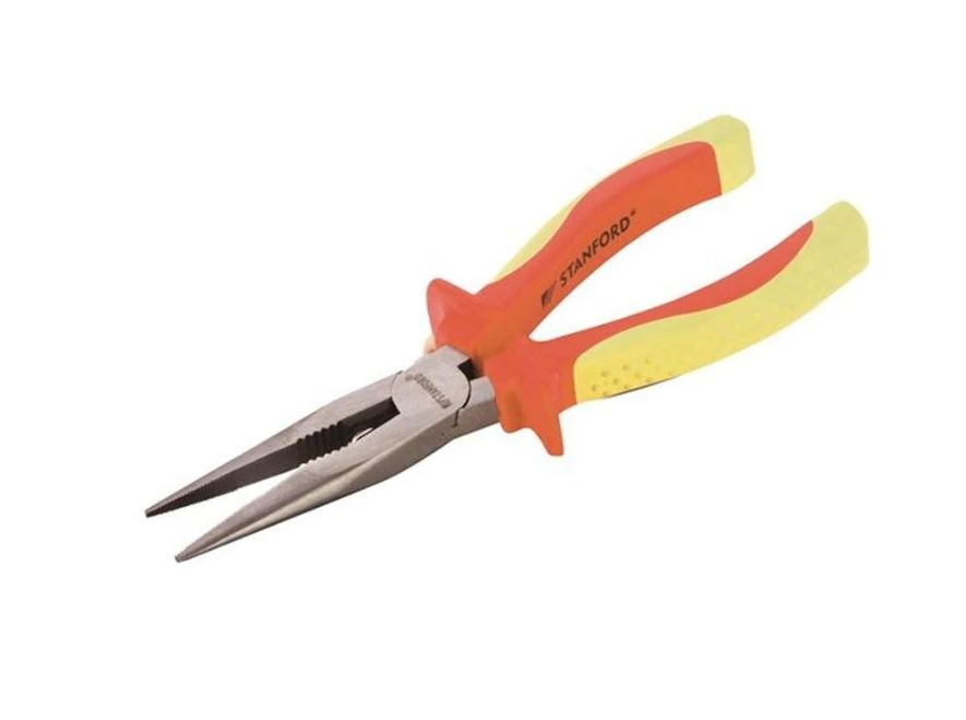 VDE-1000v Insulated Electricians Long Nose Pliers ST-020205