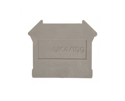 Din Rail Terminal End Cap suit from 2.5mm to 16mm blocks UK4/10G TESEC10