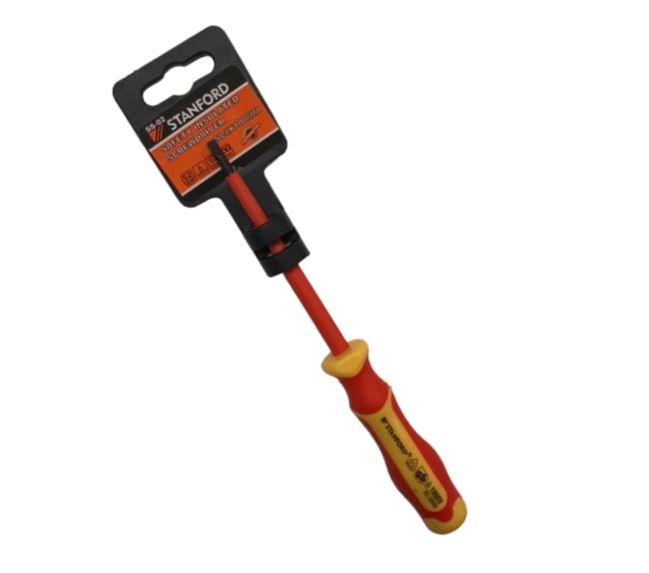 4mm Flat Head Slotted 1000V VDE Screwdriver SS-02 TESSS02