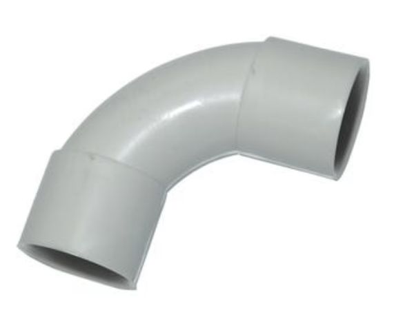 32mm Plain PVC Solid Elbow Grey SE32