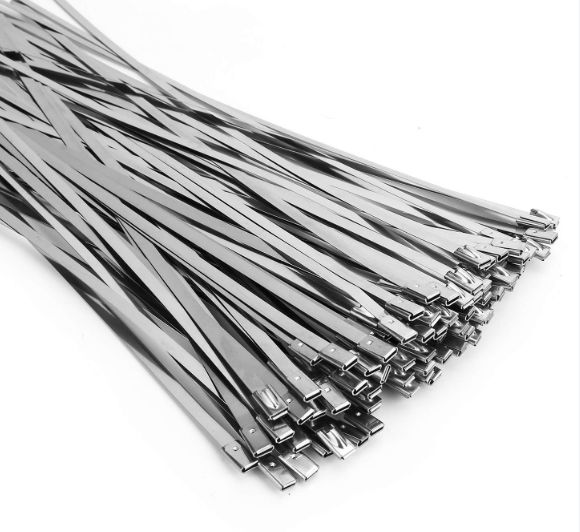 Stainless Steel Cable Ties 250mm x 4.6mm Pack of 100 4SSS250