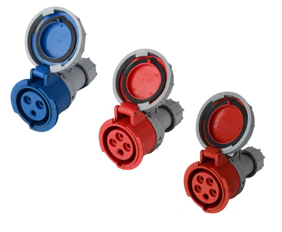 4 Pin 32A CEE Extension Socket Outlet Container International Standard IP67 CEE-S-432