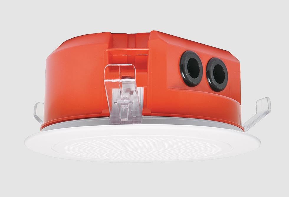 C 2160A 100mm (4”) 100V 5W Low Profile Ceiling Fire Speaker White C2160A