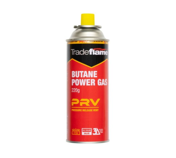 Butane Power Gas 220g Bayonet with PRV Tradeflame 326595