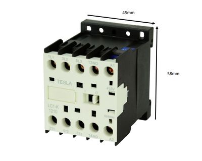 Mini K-Type Contactor 220-240v Coil 12A Rated 1 NO Contact T-K1210 TESTK12