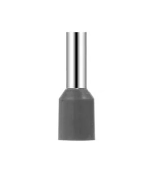 Grey Bootlace Ferrule Insulated Terminal Lug to suit 4mm cable 100 pack E4009 BTL-GR-100