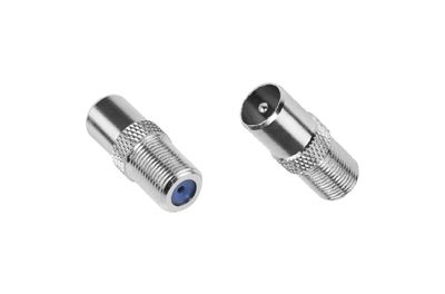 F Type Female to PAL Male Screw in Adaptor fitting connector BC3718BP