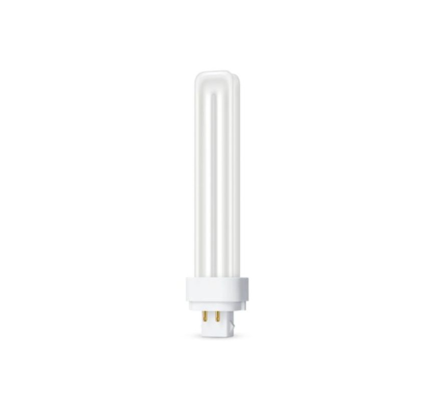 GE 26W Compact fluorescent lamp 4-pin PL-C26 base day light