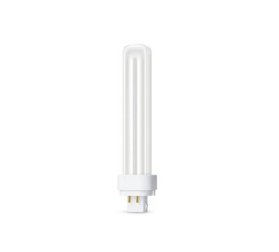 GE 26W Compact fluorescent lamp 4-pin PL-C26 base day light