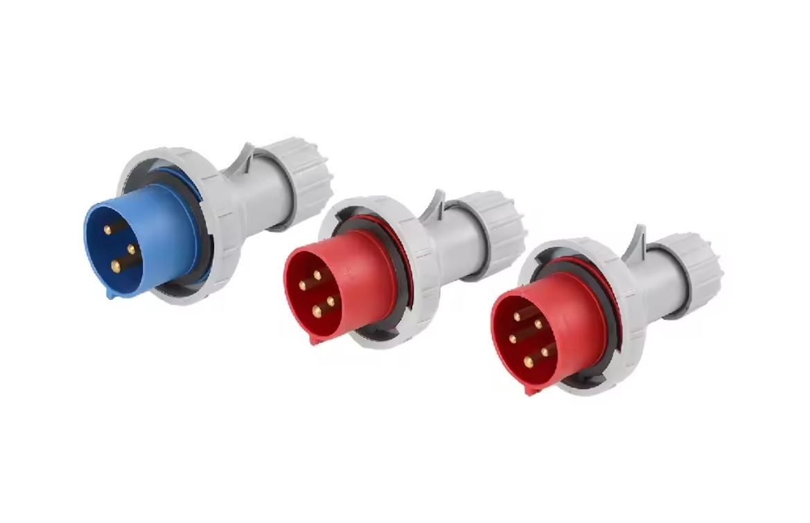 3 Pin 16A CEE Straight Plug Container International Standard IP67 CEE-P-316