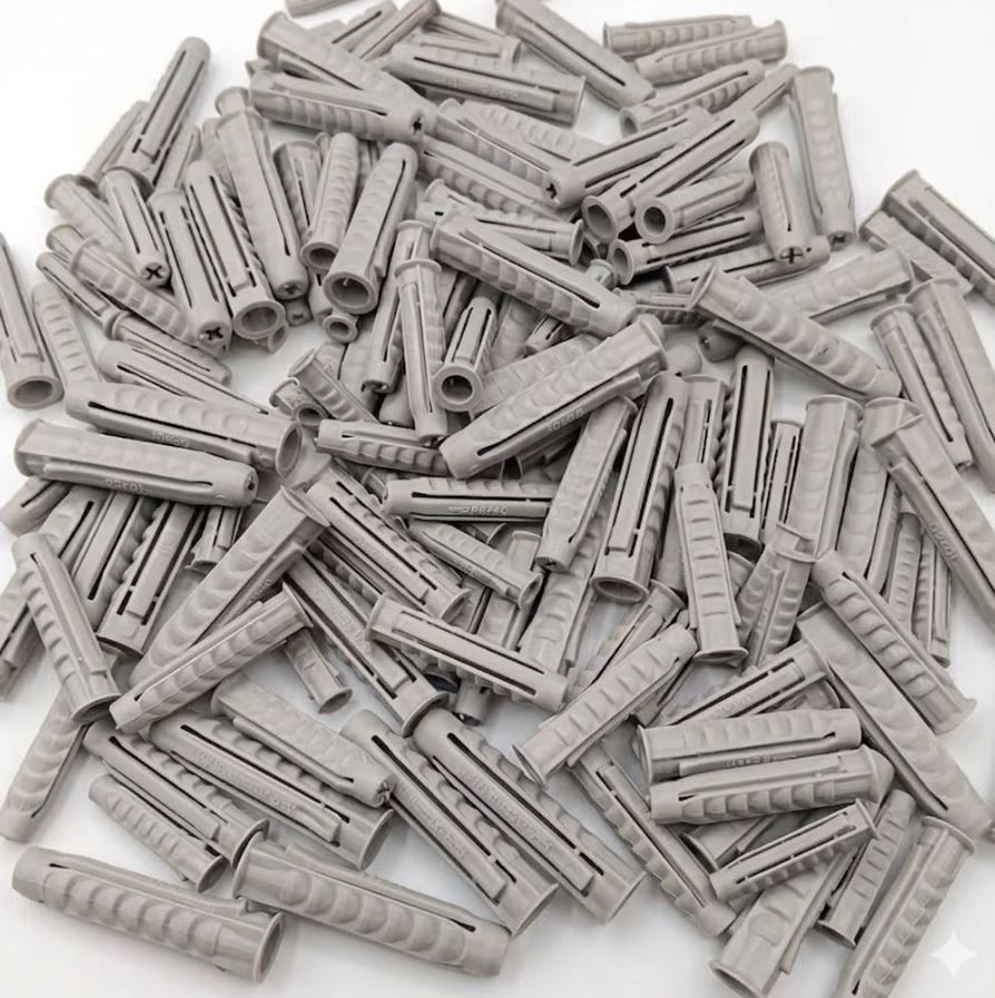 Grey Wall Plug 10mm x 50mm pack of 50 pieces WP1050