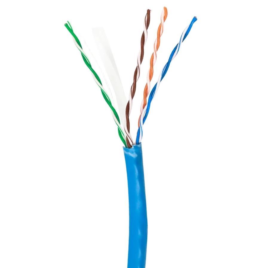 Datatek CAT6 UTP 24AWG data Ethernet Cable Blue 305m Roll Box 03JDCAT6BL
