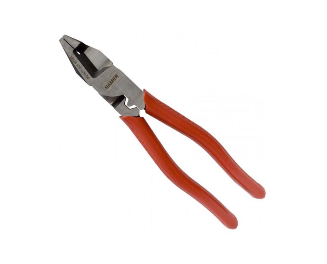Hamer Universal Linesman Plier 210mm with Cross cut blades Crimping Die PUCCMG-8