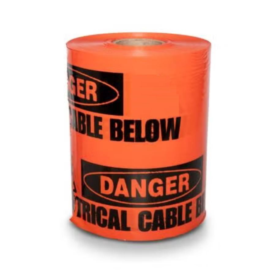 Danger Electrical Cable Underground Warning Tape orange 300mm x 500m Roll OWTO/500L