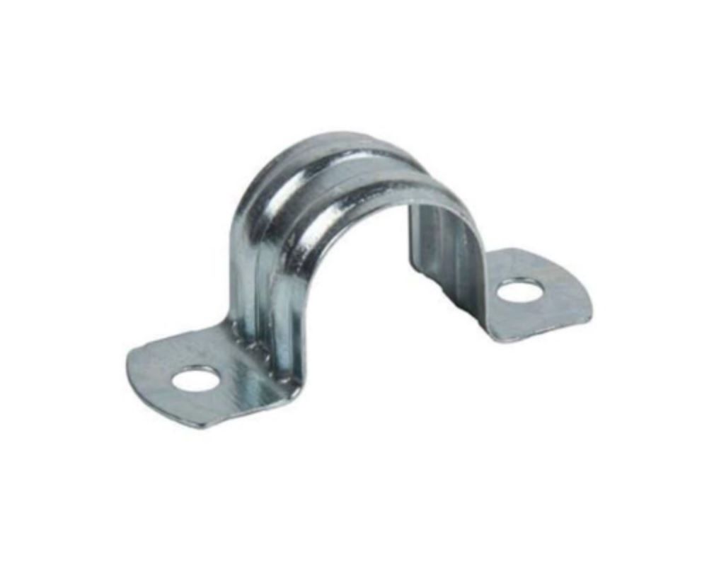 25mm Full Saddle Zinc Plated 6.5mm Hole Pack of 100 TESFS25