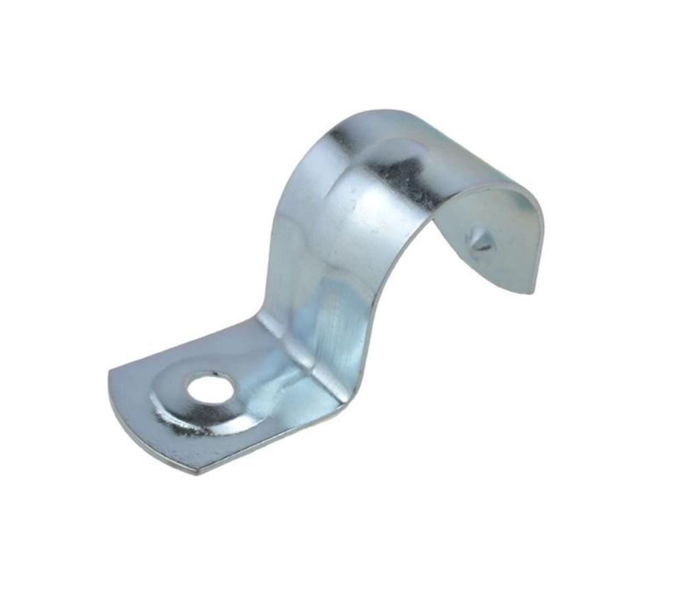 16mm Half Saddle Zinc Plated 6.5mm Hole Pack of 100 HS16
