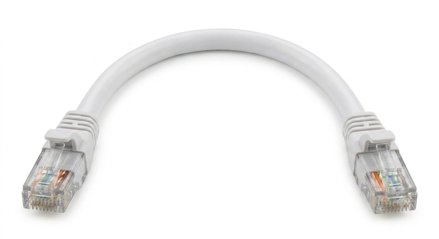 Cat6 Patch Lead Blue 0.5 meter/50cm CAT6A-0.5M(White/BLUE)