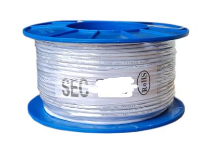 14/0.2 x 4 Core White Security Cable 0.44mmsq 100m Roll SEC14204-100WHE