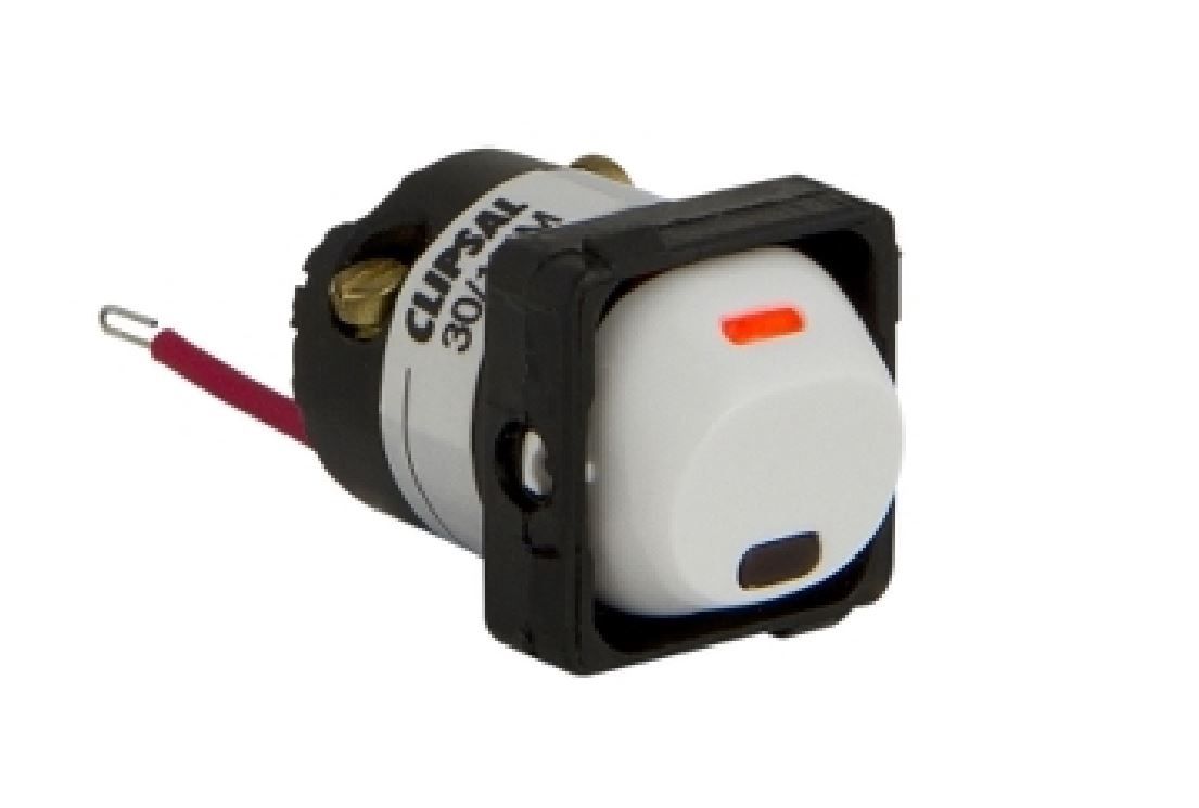 Clipsal Switch Mechanism with Neon Indicator light 10A White 30/1NM