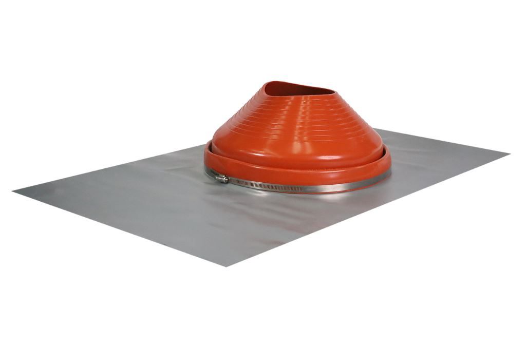 Dektite 175-330mm Hole Red Roof Flashing Silicone Chimney / Flue 550mm x 850mm DNL208RE