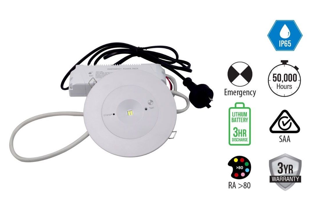 Recessed Mount UFOfire Emergency LED Light Spitfire Downlight LWUF6030