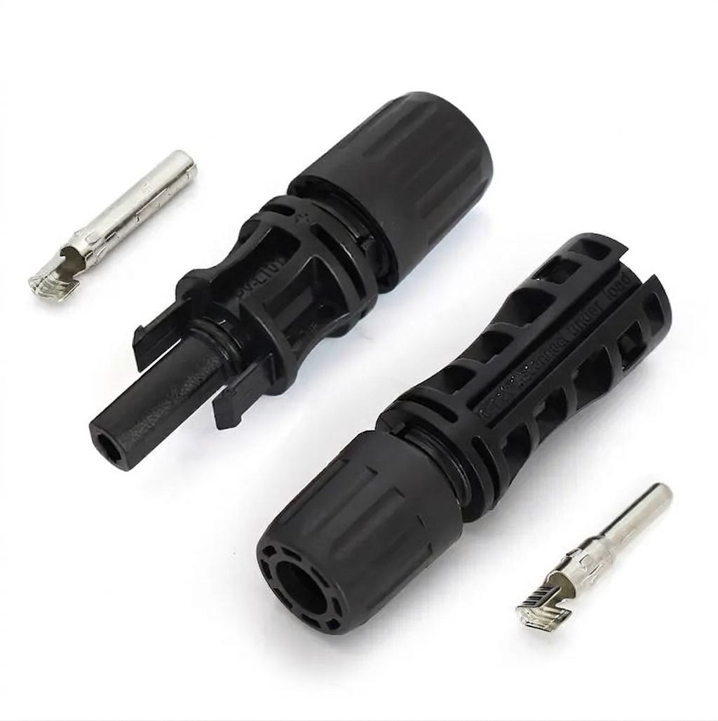 Genuine Male &amp; Female MC4 connector pair 1500V DC to Suit 4-6mm2 Cable EVO-PVKST4/KBT4