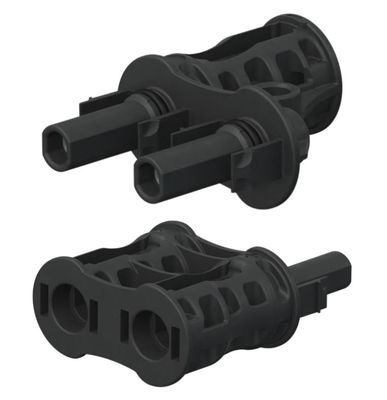 Y Branch Plug &amp; Socket MC4 connector pair 1500V DC to Suit 4-6mm2 Cable EVO-2 PV-AZB4/PV-AZS4