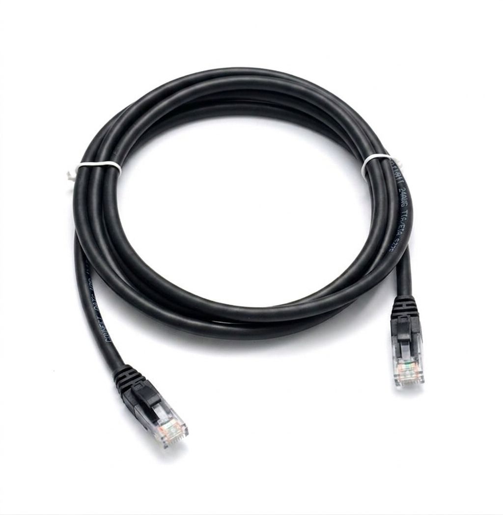 2 Meter Cat6 Patch Lead Black 4 Pair Twisted RJ45 STKPLC62BK
