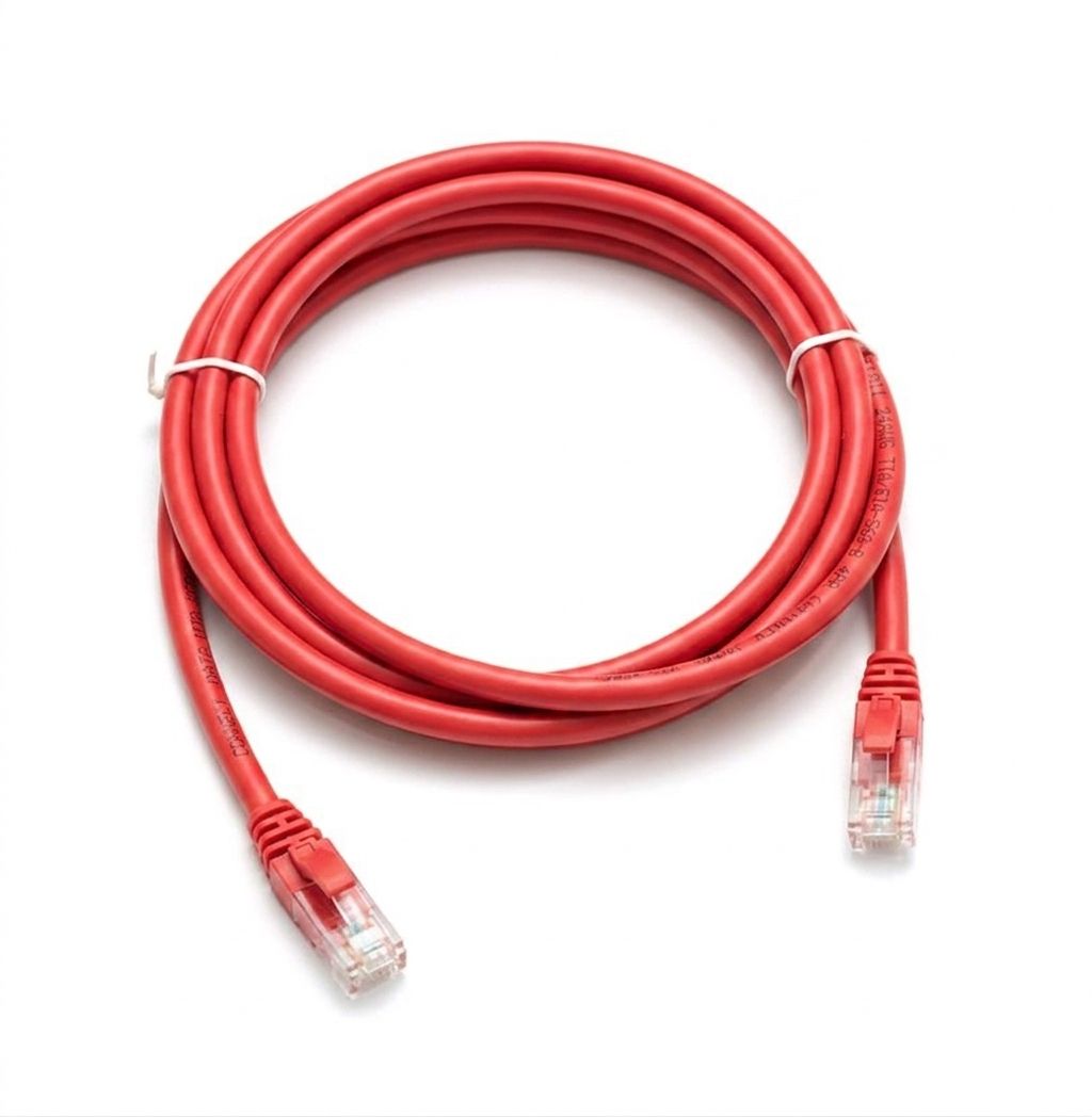 1.5 Meter Cat6 Patch Lead Red 4 Pair Twisted RJ45 STKPLC615RD