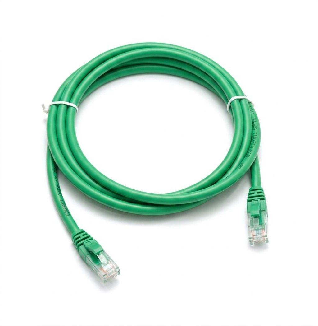 3 Meter Cat6 Patch Lead Green 4 Pair Twisted RJ45 STKPLC6UT3GN