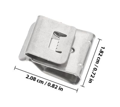 MIBET- Stainless Steel Solar Panel Clip for 2 cables MR-IS-CC/N ZETMA-SUS-CC02
