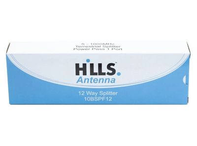 12 Way Splitter 5-1000MHz F Type Power Pass 10BSPF612