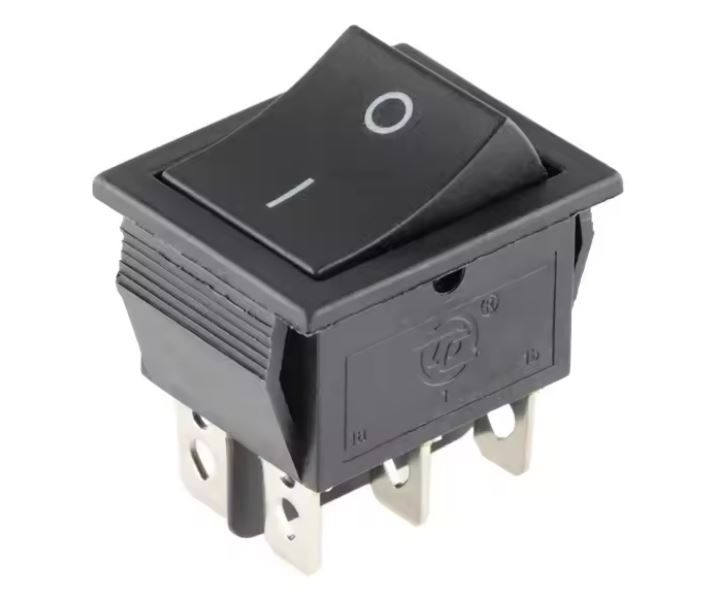 Rocker Switch 2-Position ON-OFF DPDT 6Pin 16A 250V KCD4-2