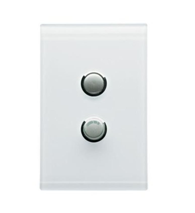 Clipsal Saturn Universal Dimmer with plate 450W Pure White 4062E450UDN-PW