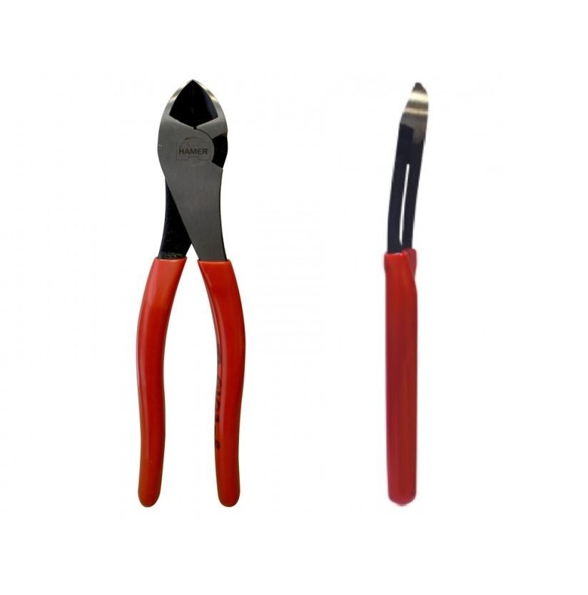 Side Cutting Diagonal Pliers 8" Angled Head Control Grip PSCA-8
