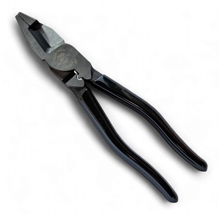 Klein Tools Universal Linesman Plier 215mm with Cross cut blades Crimping Die 12099AB