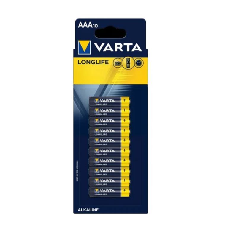 AAA Alkaline Batteries 1.5v Pack of 10 4410238